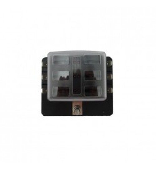 6 way LED Fuse Holder 023456